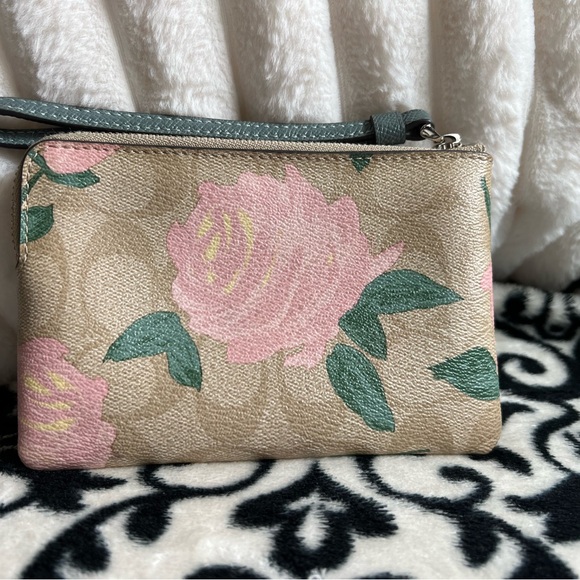 Coach Taylor Tote Camo Rose Pink matching wristlet dust bag & Luggage Tag 31206 - Picture 6 of 6